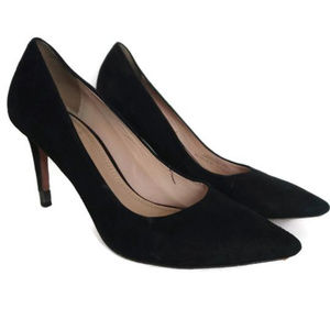 Tory Burch Black Suede Pump Heel